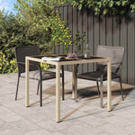 Hagebord Beige 90 X 90 X 75 Cm Polyrotting