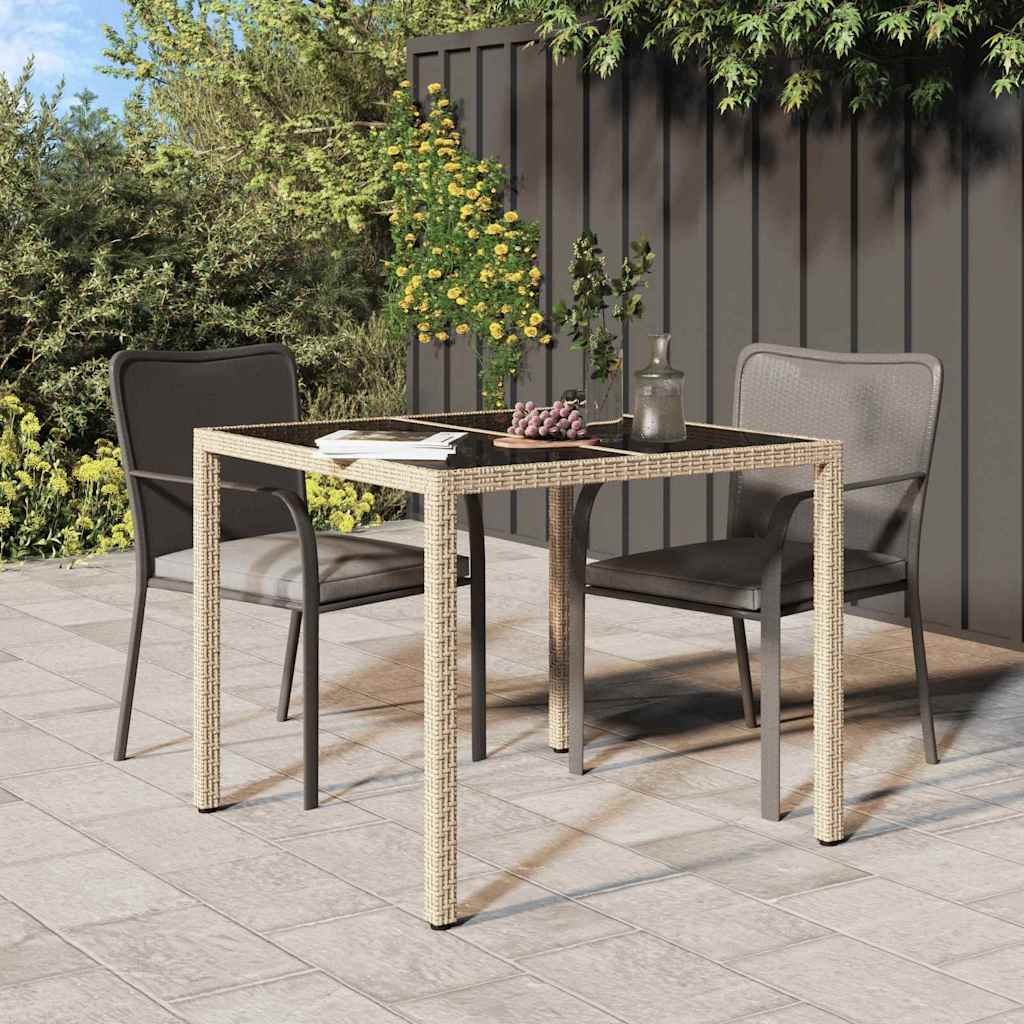 Hagebord Beige 90 X 90 X 75 Cm Polyrotting
