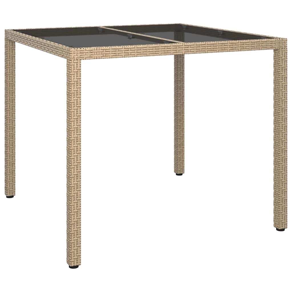 Hagebord Beige 90 X 90 X 75 Cm Polyrotting