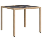 Hagebord Beige 90 X 90 X 75 Cm Polyrotting