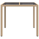 Hagebord Beige 90 X 90 X 75 Cm Polyrotting
