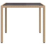 Hagebord Beige 90 X 90 X 75 Cm Polyrotting