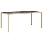 Hagebord Beige 190 X 90 X 75 Cm Polyrotting