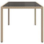 Hagebord Beige 190 X 90 X 75 Cm Polyrotting
