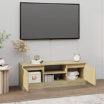 Tv-Benk Med Dør Sonoma Eik 102X30X36 Cm