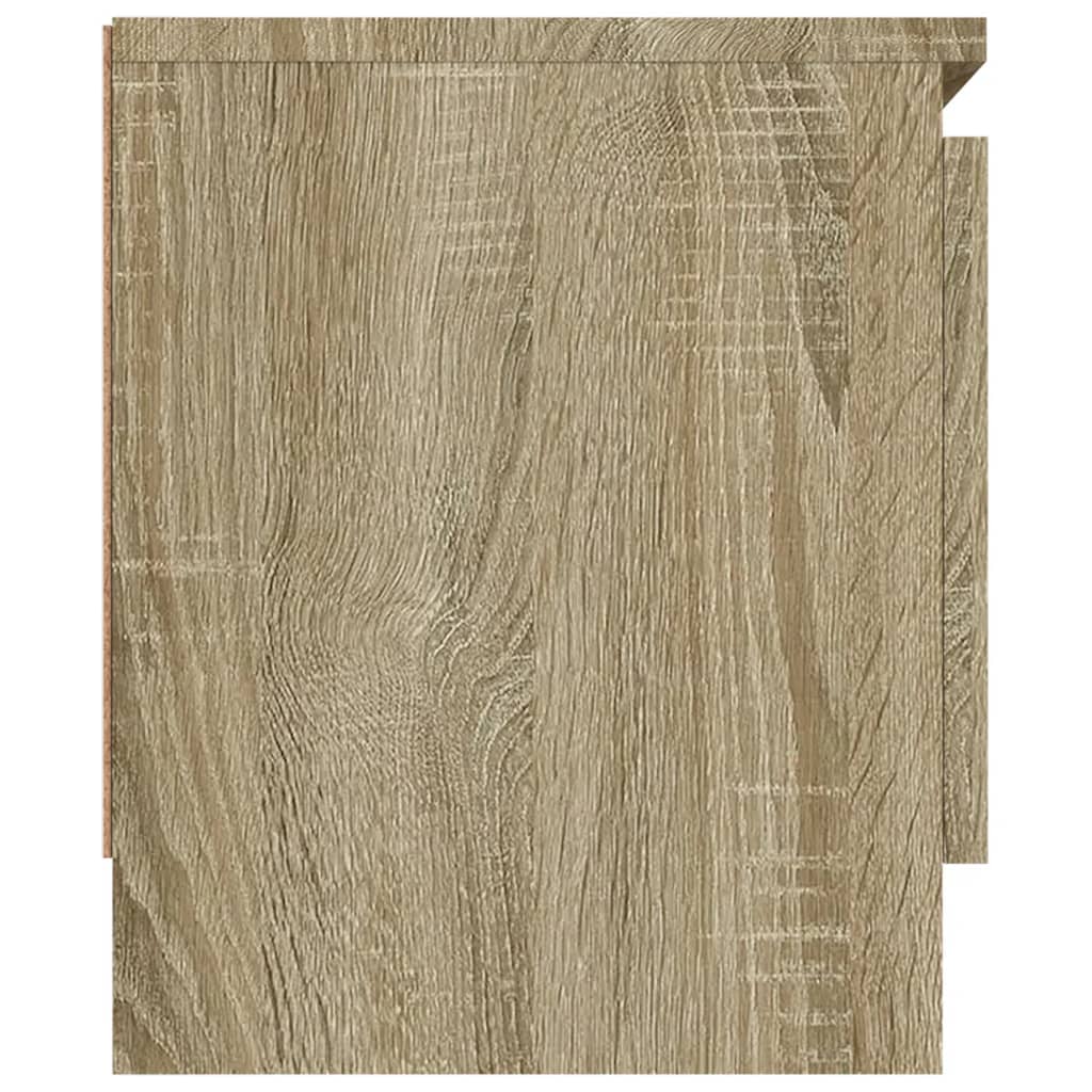 Tv-Benk Med Dør Sonoma Eik 102X30X36 Cm