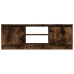 Tv-Benk Med Dør Røkt Eik 102X30X36 Cm