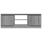 Tv-Benk Med Dør Grå Sonoma 102X30X36 Cm