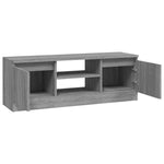 Tv-Benk Med Dør Grå Sonoma 102X30X36 Cm