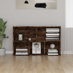 Bokhylle/Skjenk Røkt Eik 50X25X80 Cm Konstruert Tre