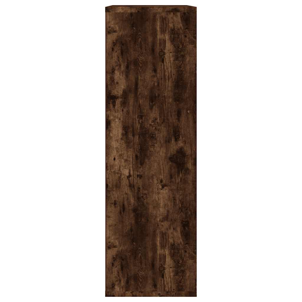 Bokhylle/Skjenk Røkt Eik 50X25X80 Cm Konstruert Tre