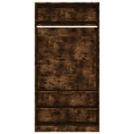Garderobe Røkt Eik 100X50X200 Cm Konstruert Tre