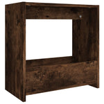 Sidebord Røkt Eik 50X26X50 Cm Konstruert Tre