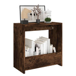 Sidebord Røkt Eik 50X26X50 Cm Konstruert Tre