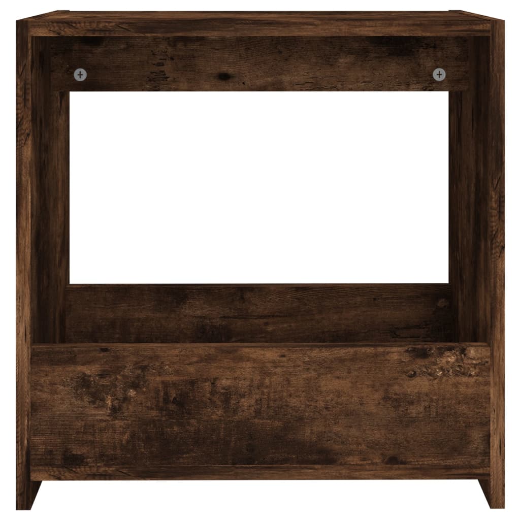 Sidebord Røkt Eik 50X26X50 Cm Konstruert Tre