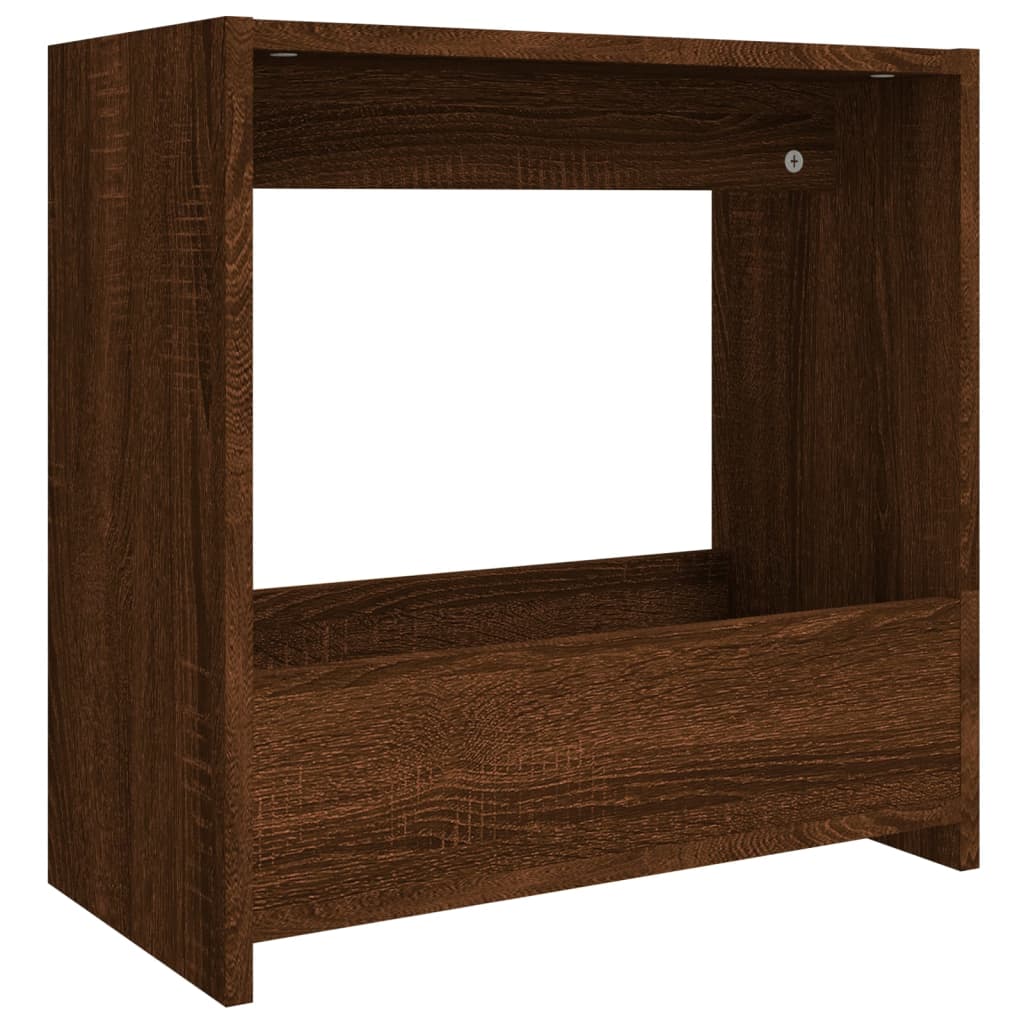 Sidebord Brun Eik 50X26X50 Cm Konstruert Tre