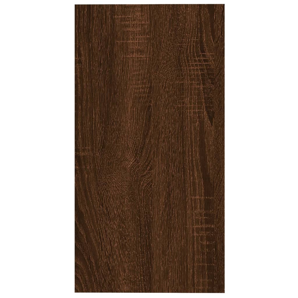 Sidebord Brun Eik 50X26X50 Cm Konstruert Tre