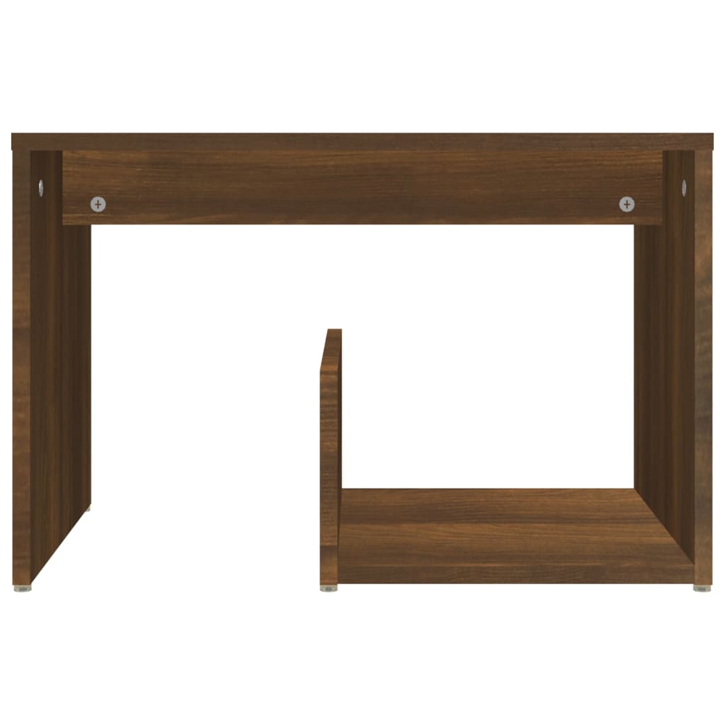Sidebord Brun Eik 59X36X38 Cm Konstruert Tre