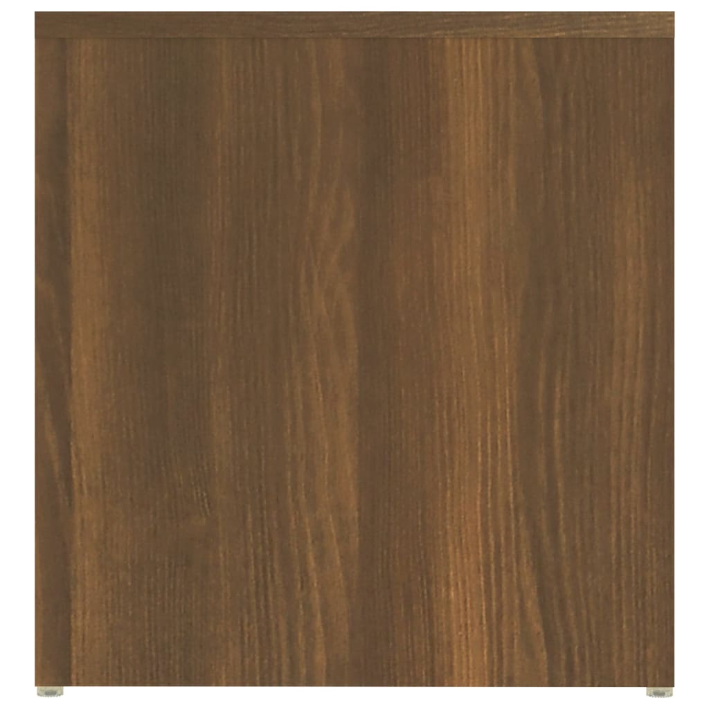 Sidebord Brun Eik 59X36X38 Cm Konstruert Tre