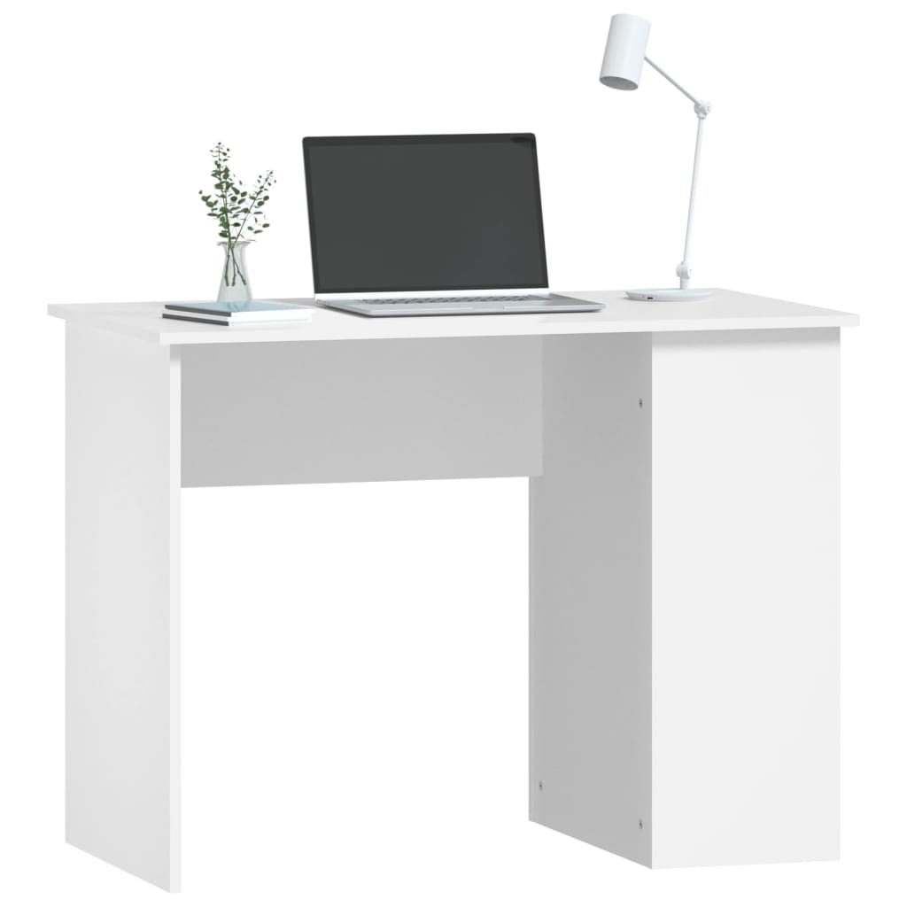 Skrivebord Hvit 100X55X75 Cm Konstruert Tre