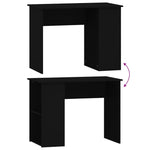 Skrivebord Svart 100X55X75 Cm Konstruert Tre