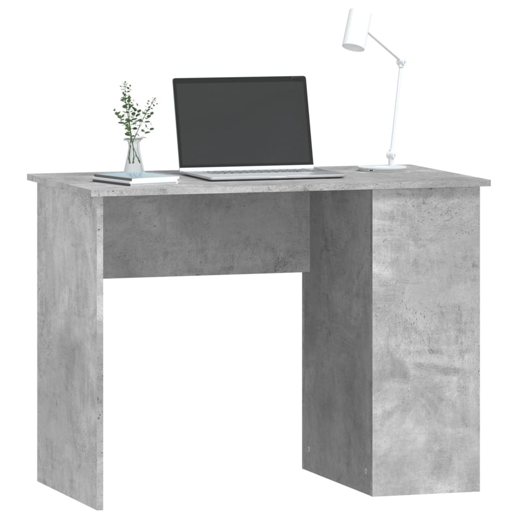 Skrivebord Betonggrå 100X55X75 Cm Konstruert Tre