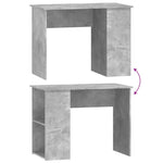 Skrivebord Betonggrå 100X55X75 Cm Konstruert Tre