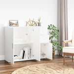 Skjenk Hvit 91X29,5X75 Cm Konstruert Tre