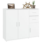 Skjenk Hvit 91X29,5X75 Cm Konstruert Tre