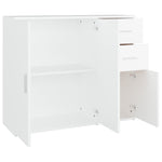 Skjenk Hvit 91X29,5X75 Cm Konstruert Tre