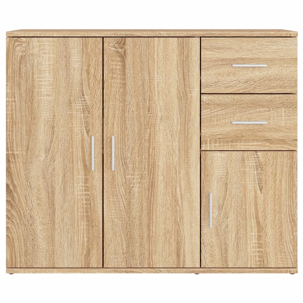 Skjenk Sonoma Eik 91X29,5X75 Cm Konstruert Tre