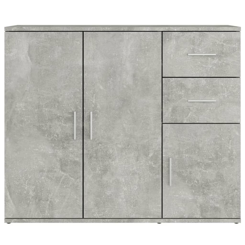 Skjenk Betonggrå 91X29,5X75 Cm Konstruert Tre