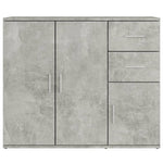 Skjenk Betonggrå 91X29,5X75 Cm Konstruert Tre