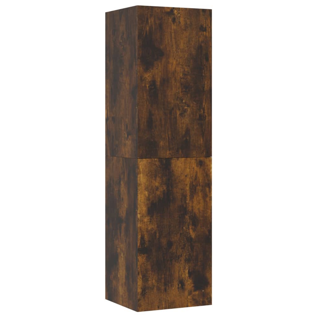 Vegghengt Tv-Benk Røkt Eik 30,5X30X110 Cm