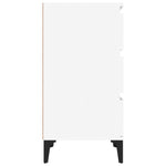 Nattbord Hvit 40X35X70 Cm Konstruert Tre