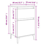 Nattbord Sonoma Eik 40X35X70 Cm