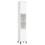 Baderomsskap Hvit 30X30X190 Cm Konstruert Tre