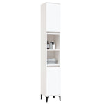 Baderomsskap Hvit 30X30X190 Cm Konstruert Tre