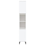 Baderomsskap Hvit 30X30X190 Cm Konstruert Tre