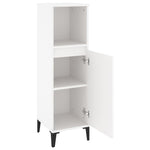 Baderomsskap Hvit 30X30X100 Cm Konstruert Tre