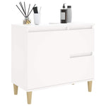 Baderomsskap Hvit 65X33X60 Cm Konstruert Tre