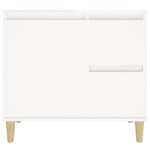 Baderomsskap Hvit 65X33X60 Cm Konstruert Tre