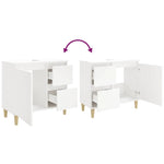 Baderomsskap Hvit 65X33X60 Cm Konstruert Tre