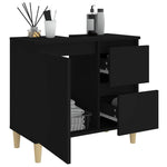 Baderomsskap Svart 65X33X60 Cm Konstruert Tre