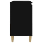 Baderomsskap Svart 65X33X60 Cm Konstruert Tre