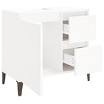 Baderomsskap Hvit 65X33X60 Cm Konstruert Tre
