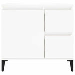 Baderomsskap Hvit 65X33X60 Cm Konstruert Tre