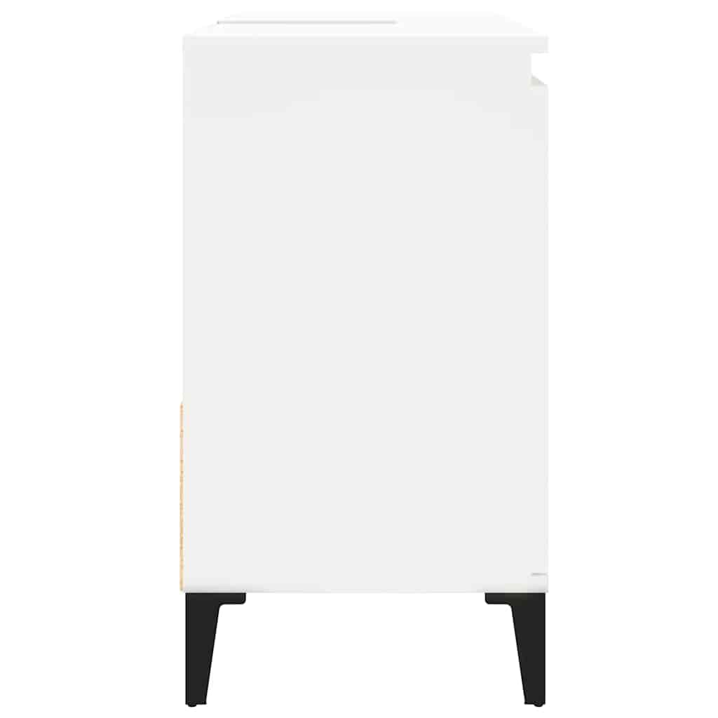 Baderomsskap Hvit 65X33X60 Cm Konstruert Tre