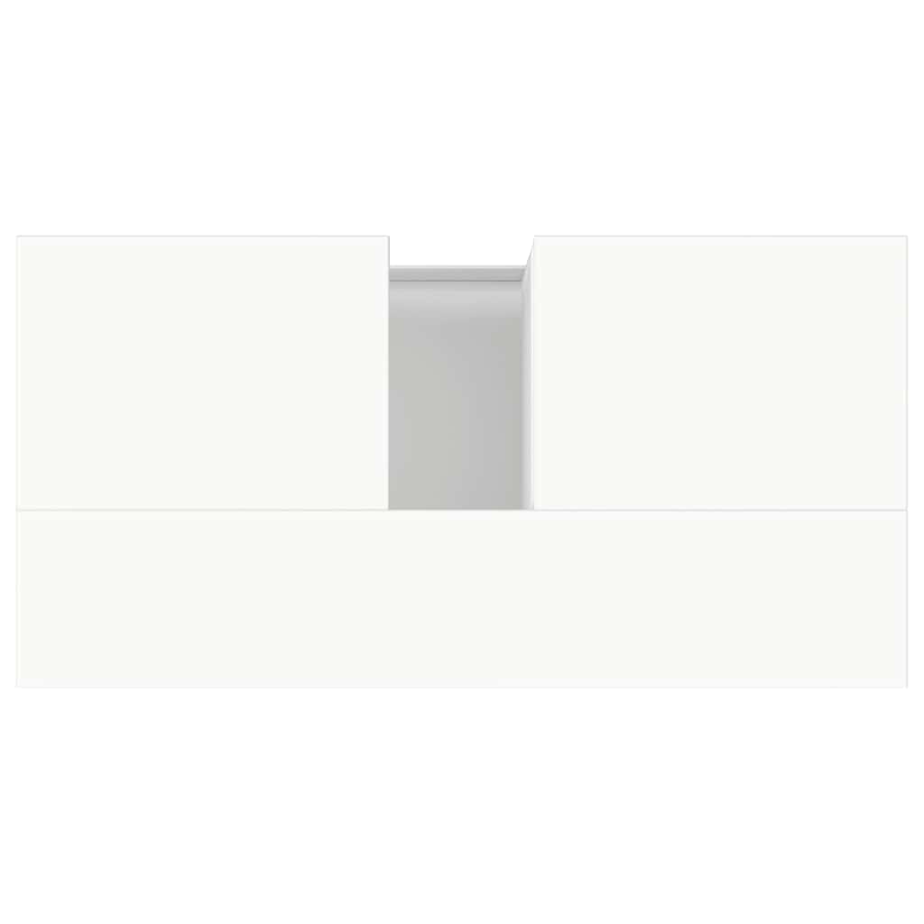 Baderomsskap Hvit 65X33X60 Cm Konstruert Tre
