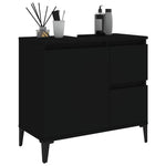 Baderomsskap Svart 65X33X60 Cm Konstruert Tre